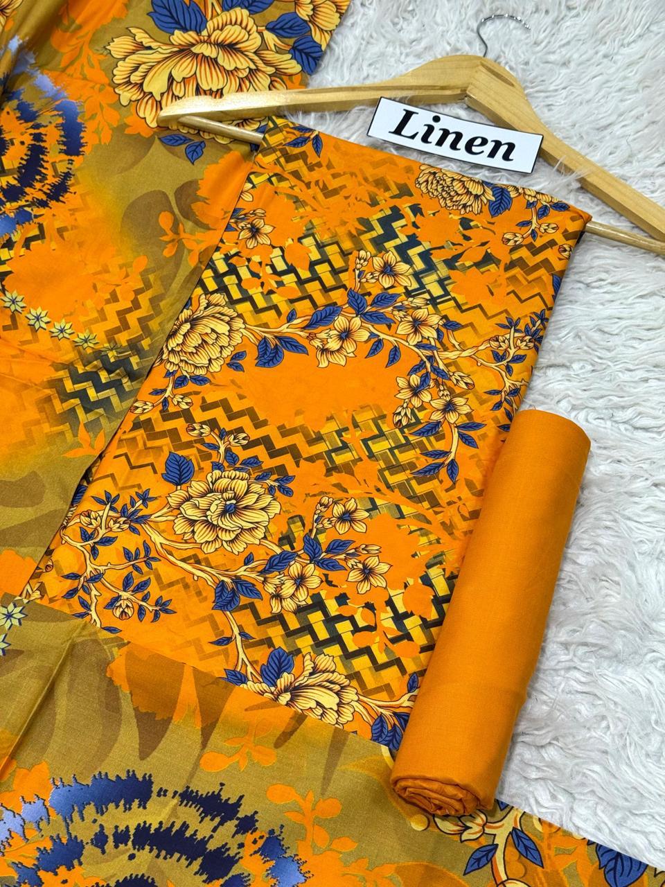WINTER SILK DIGITAL PRINTED 3-PIECE - SD#15